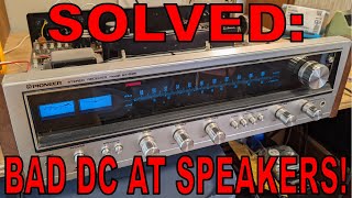 Diagnosing a Pioneer SX535 High DC Voltage at Speaker Terminals [upl. by Eba]