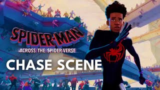 Miles Helps His Dad and Fights The Spot  SpiderMan Across the SpiderVerse 2023  Now Playing [upl. by Faythe781]