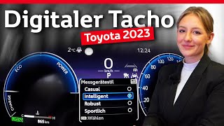 Toyota digitaler Tacho 2023  Tutorial und Review [upl. by Aowda]