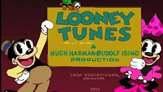 Looney Tunes 19321933 Opening 1988 Redrawn Colorized Version [upl. by Liddie]