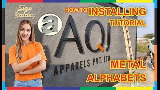 HOW TO METAL LETTERS FIXING 🔥✨ POV  4K advertising making signage coimbatore subscribe [upl. by Ellehcin6]