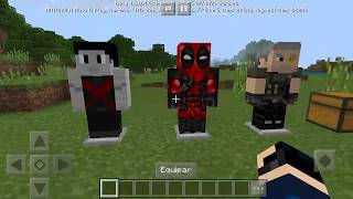 Saiu Novo ADDON Do Deadpool 2 Para MCPE [upl. by Oicatsana]