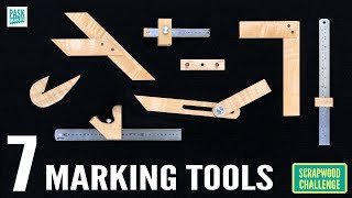 7 Homemade Marking Tools for Woodwork  Scrapwood Challenge ep27 [upl. by Lednahs38]