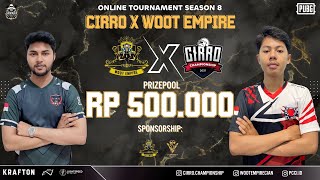 LIVE NOW GRAND FINAL TOURNAMENT CIRRO X WOOT ESPORT  PUBGM [upl. by Gatian]