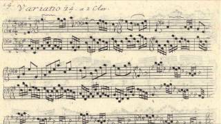 JS Bach  Original Handwritten Scores  Goldberg Variations by Glenn Gould 1955 [upl. by Nodroj187]