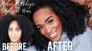 Henna  Indigo  How To  DIY Black Hair Dye  Henna on Natural Hair  Tia Kirby [upl. by Eibloc]