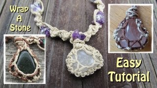 How To Wrap A Stone With String [upl. by Elam]