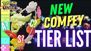 NEW Comfey Pokemon Unite TIER LIST [upl. by Canotas]