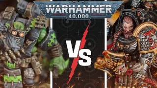 New Detachments Deathwatch vs Orks  Warhammer 40K Battle Report [upl. by Ennail]