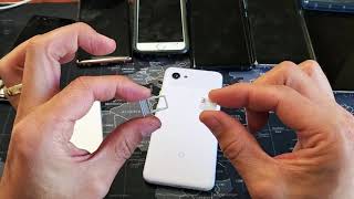 Google PIxel 3a amp 3a XL How to Insert Sim Card Properly [upl. by Ylahtan106]