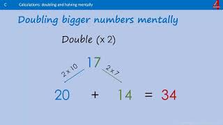 Doubling Numbers using Partitioning [upl. by Hancock13]