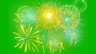 Free Green Screen  Fireworks [upl. by Eisdnil]