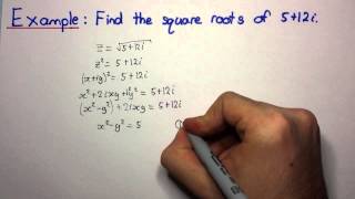 HSC Maths Ext2  Complex Numbers  Finding Square Roots of Complex Numbers [upl. by Weintrob639]