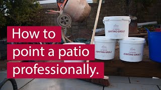 How to professionally point a patio quickly [upl. by Beryle]