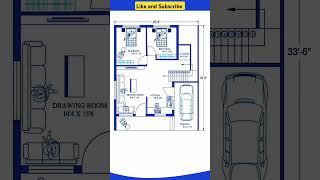 2BHK House Plan 29x33 [upl. by Sirenay428]