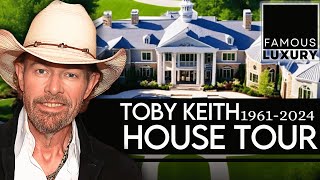 Country Music Legends Impressive Mansion Tour  RIP Toby Keith [upl. by Eilram]