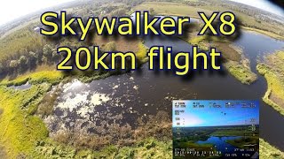 Skywalker X8  Long range flight 201 km [upl. by Doowyah]