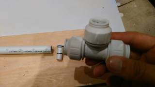 Part 3  INSTALLING JG SPEEDFIT PLUMBING PIPE FITTINGS [upl. by Sinnek]