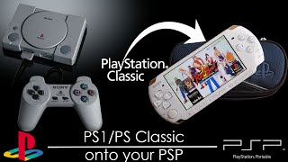 PS1 on your PSP Plus Customize PS1 games [upl. by Atnima]