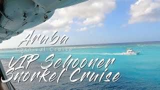 Aruba Carnival Horizon VIP Schooner Snorkeling Cruise 2023 [upl. by Mack]