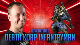 How to Paint a Death Korps of Krieg Infantryman for 40K [upl. by Nylteak]