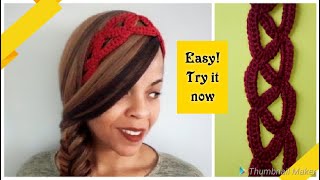 ⭐Crochet Summer Headband⭐ Day 4 Scrap Yarn Crochet Projects [upl. by Moretta]