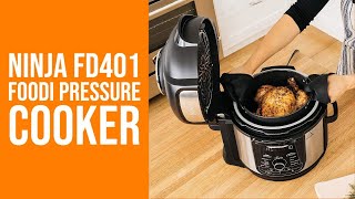 Ninja FD401 Foodi 8 qt 9 in 1 Deluxe XL Cooker amp Air Fryer Stainless Steel Pressure Cooker [upl. by Adnoel]