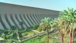 Aswan Low Dam or Old Aswan Dam and the High Dam in the Nile River in Aswan Egypt [upl. by Adierf]