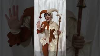 i sewed a medieval jester costume 🎭 halloween [upl. by Sculley274]