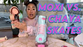 Moxi Beach Bunny vs Chaya Melrose Elite Roller Skates [upl. by Etnuahc]