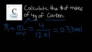 How to Calculate the Number of Moles of an Element  Quicksci [upl. by Aikemal828]