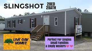 SLINGSHOT 2BED 2BATH SINGLEWIDE BY LIVE OAK HOMES  DIVINE MOBILE HOME CENTRAL [upl. by Olwen]