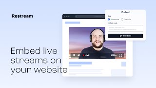 How to Live Stream Directly to Your Website [upl. by Hotchkiss]