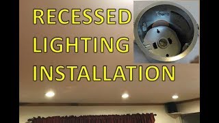 How To Install Recessed Lighting  Dimmable LED [upl. by Nnanaej]