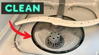 How to Clean and Remove GE Dishwasher Filter Dishwasher Smell Fix [upl. by Paterson]