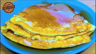 2 Ingredient Cream Cheese Pancakes  Keto Recipe [upl. by Helbon]