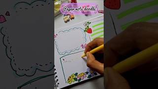 ❤️ PAPER NOTE DOODLE  Frame doodle for planner  Bullet Journal art journal doodle [upl. by Nostets]