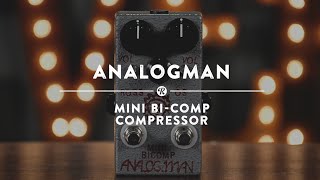 AnalogMan Mini BiComp Compressor  Reverb Demo Video [upl. by Nilrac]