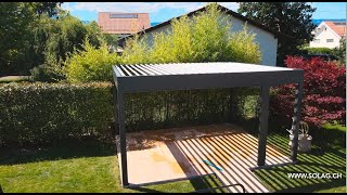 Montage einer bioklimatisierten Pergola 2 [upl. by Rosabella]