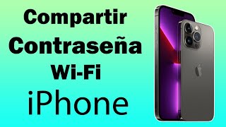 Como compartir contraseña Wi Fi iPhone [upl. by Calabrese]