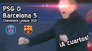 PSG 0  Barcelona 5  Rumbo a cuartos PARODIA [upl. by Rhoda15]