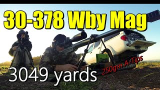 30378 Weatherby at 3049 yards [upl. by Clayborn]