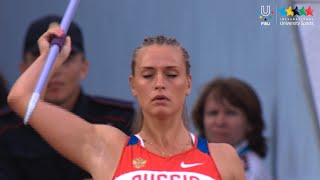 Athletics Womens Javelin Throw Final  27th Summer Universiade 2013  Kazan RUS [upl. by Ledda]