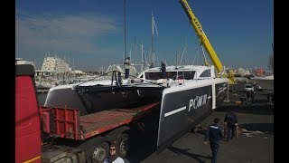 Launching Outremer 5X quotPom IIIquot [upl. by Sorvats]