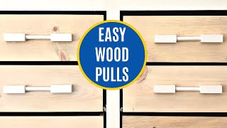 How to Make Wood Drawer Pulls  Easy DIY Woodworking Project [upl. by Junno]