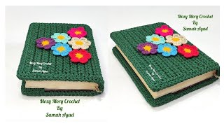 كروشيه جراب مصحفغلاف كتابشغل رمضان Crochet Quran pouch Crochet book cover [upl. by Yduj]