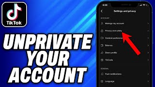 How To Unprivate Your Tiktok Account 2024  Easy Fix [upl. by Nema893]