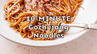 10Minute Gochujang Noodles GlutenFree Vegan [upl. by Stranger]