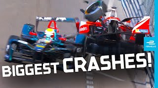 Biggest Crashes In Formula E History [upl. by Assinna]