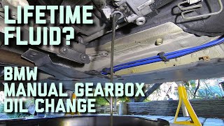 BMW 1 Series Manual Gearbox Oil Change E87 130i [upl. by Esirec]